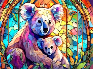 SunsOut - Stained Glass Zoo Koala - 1000 Stukjes