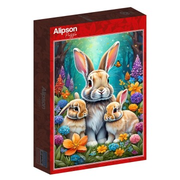 Alipson Puzzle - Spring Bunnies - 1000 Stukjes 2