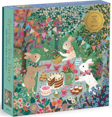 Galison - Spring Tea Party (Goud Folie) - 500 Stukjes 3