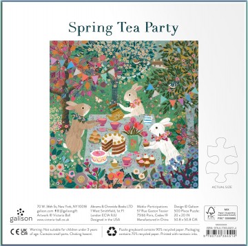 Galison - Spring Tea Party (Goud Folie) - 500 Stukjes 4