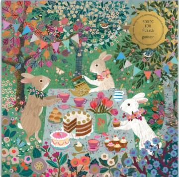 Galison - Spring Tea Party (Goud Folie) - 500 Stukjes 2