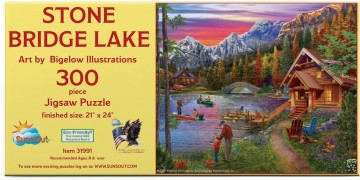 SunsOut - Stone Bridge Lake - 300 XL Stukjes 2
