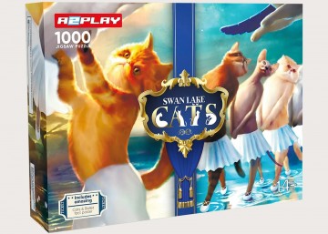 A2Play - Swan Lake Cats - 1000 Stukjes 2