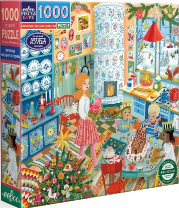 EeBoo - Swedish Holiday Kitchen - 1000 Stukjes 2