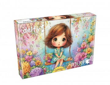 Delfy Puzzle - Swing Among Blossoms - 1000 Stukjes 2