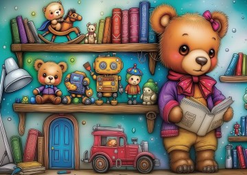 JaCaRou Puzzle - Teddy's Little Universe - 1000 Stukjes