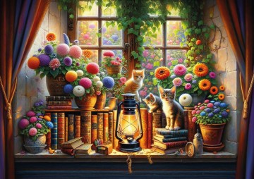 Art Puzzle - The Book Garden - 500 Stukjes