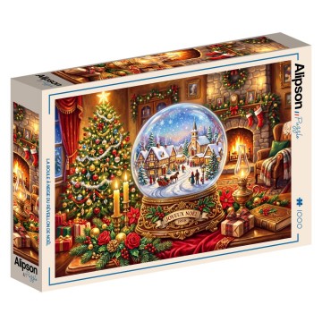 Alipson Puzzle - La Boule à Neige du Réveillon de Noël - 1000 Stukjes 2