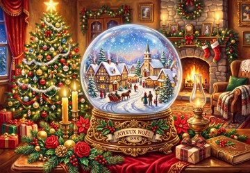 Alipson Puzzle - La Boule à Neige du Réveillon de Noël - 1000 Stukjes