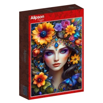 Alipson Puzzle - The Flower Woman - 1000 Stukjes 2