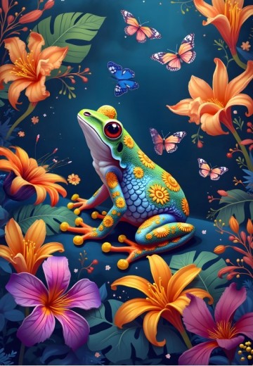 Alipson Puzzle - Le Grenouille le Bal des Papillons - 1000 Stukjes