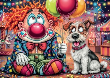 Delfy Puzzle - The Gentle Clown - 1000 Stukjes