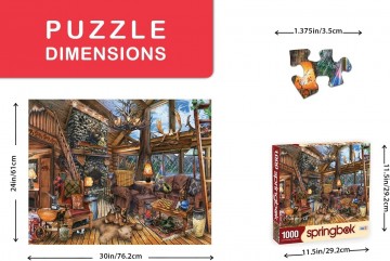 Springbok - The Hunting Lodge - 1000 Stukjes 3