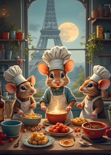 Bluebird Puzzle - Les Petit Chefs de Paris - 1000 Stukjes