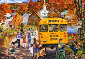 Bluebird Puzzle - The School Bus - 1000 Stukjes