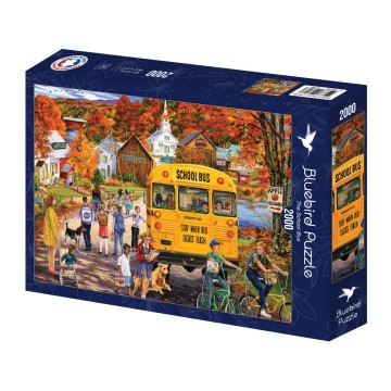 Bluebird Puzzle - The School Bus - 2000 Stukjes 2