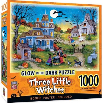 Masterpieces - Three Little Witches - 1000 Stukjes Glow in the Dark