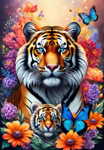 Alipson Puzzle - Tigers - 1000 Stukjes
