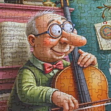 Delfy Puzzle - Timeless Music Duo - 1000 Stukjes 3