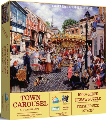 SunsOut - Town Carousel - 1000 XL Stukjes 2