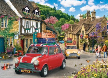 Eurographics - Travelling Mini Cooper - 1000 Stukjes