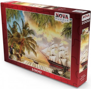 Nova Puzzle - Treasure Hunters - 1000 Stukjes 2