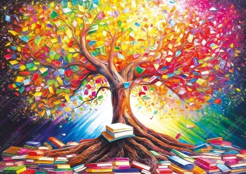 Magnolia - Tree of Books - 1000 Stukjes