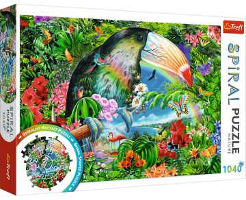 Trefl - Tropical Animals Spiral Puzzle - 1040 Stukjes 2