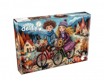 Delfy Puzzle - Two Bikes Together - 1000 Stukjes 2