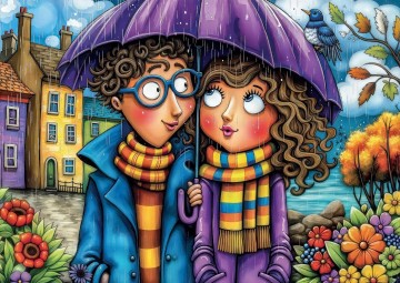Delfy Puzzle - Under One Umbrella - 1000 Stukjes