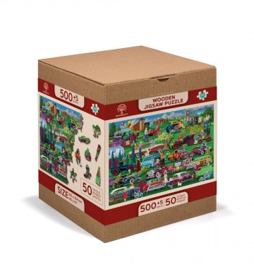 Wooden.City - Vintage Cars - 500 Stukjes 2 Schade