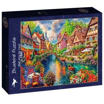 Bluebird Puzzle - Balade le Long du Canal - 1500 Stukjes 2