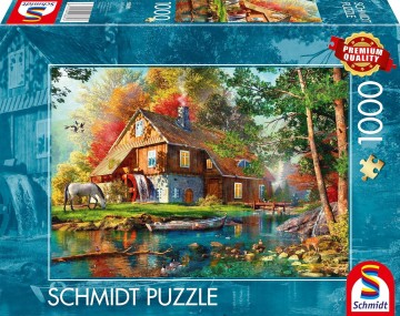 Schmidt - Water Mill in Autumn - 1000 Stukjes 2
