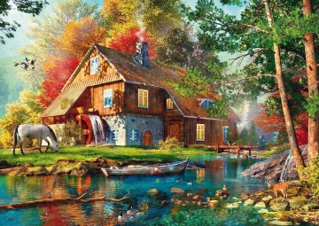 Schmidt - Water Mill in Autumn - 1000 Stukjes
