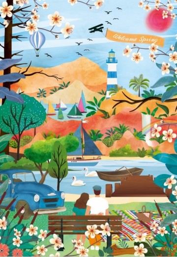 Pieces & Peace - Welcome Spring - 1000 Stukjes