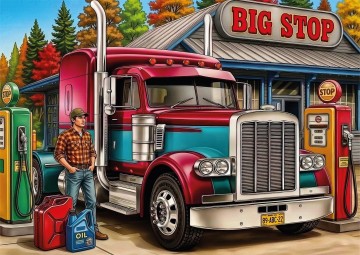 Delfy Puzzle - Welcoming Truck Stop - 1000 Stukjes