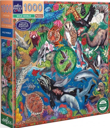 EeBoo - Wild World - 1000 Stukjes 2