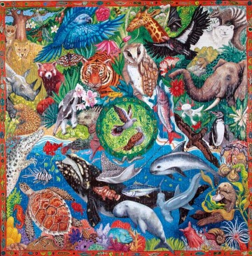 EeBoo - Wild World - 1000 Stukjes