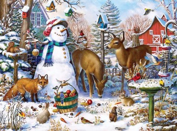 Bits and Pieces - Winter Garden Snowman - 1000 Stukjes