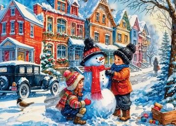 Delfy Puzzle - Winter Scene - 1000 Stukjes