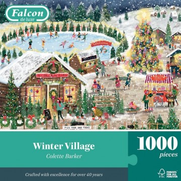 Falcon de Luxe - Winter Village - 1000 Stukjes 3