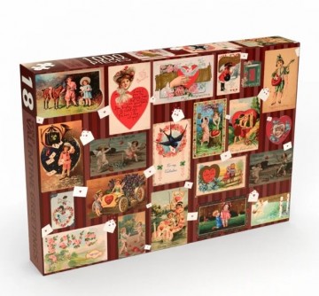 Penny Puzzle - Ye Old Valentine Greetings - 1000 Stukjes 3
