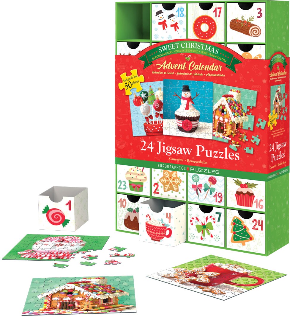 Eurographics Sweet Christmas Advent Calendar 1200 Stukjes 1000 