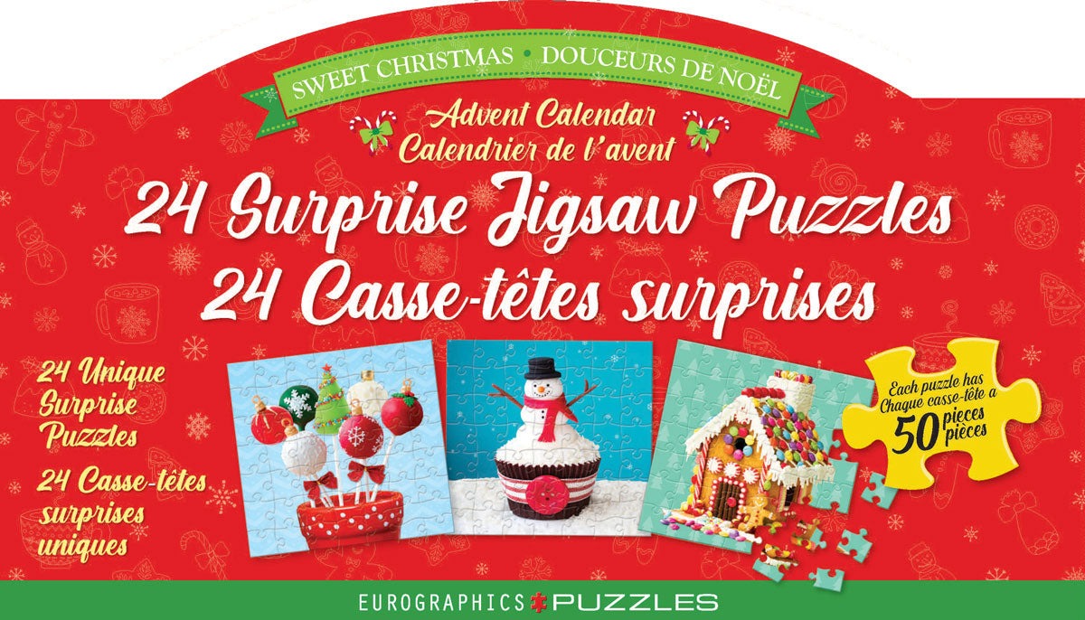 Eurographics Sweet Christmas Advent Calendar 1200 Stukjes 1000 